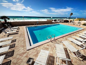 Beachside pool