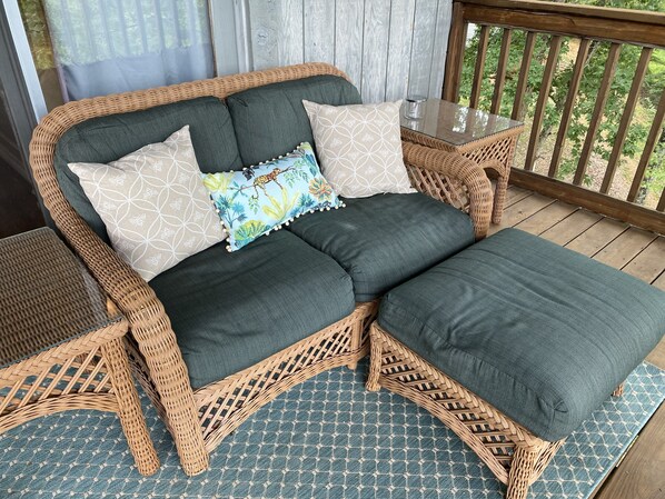 Unit 9 - 24' x 8' back deck seating area.