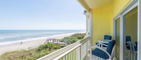 View from your beach house balcony:) Come put your toes in the sand...