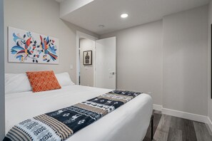 Discover the charm of our lovely main bedroom, adorned with a King bed for a regal touch, and a private ensuite bathroom for your ultimate comfort and convenience.

Revel in the enchantment of our charming main bedroom, graced with a regal King bed, ensuring your utmost comfort and convenience.