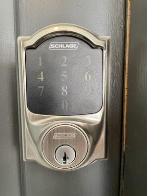 Smart Lock with unique key code just for your stay