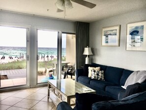 View from the inside....  gulfront