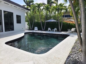 Pool View from Side of Yard