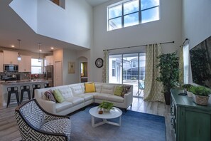Living area. Spacious living area perfect for hanging and relaxing
