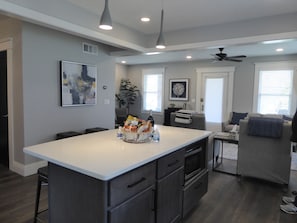 Modern Kitchen with all new appliances and quartz countertops
