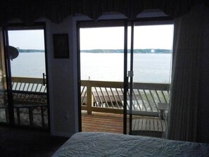 Master bedroom with full main lake view