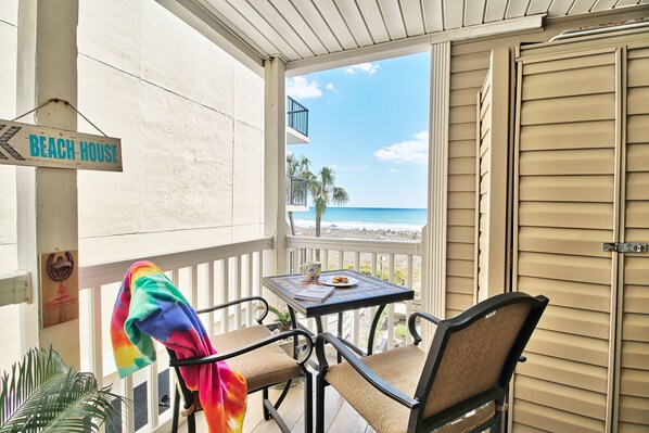 Oceanfront porch