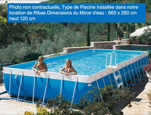Nouvelle piscine hors sol installée de Mai  à Septembre 2021.