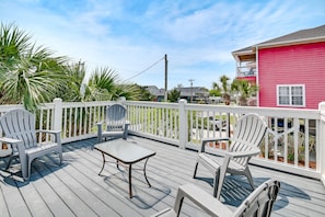 Balcony | 1 Block to Beach