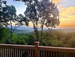 What a sunrise! See for miles from the Main Level Deck