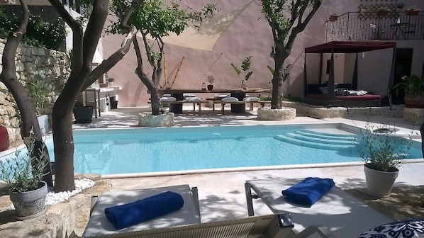 Pool. The Manor - Your Boutique home with private swimming pool in the heart of the Old Town of Rethymnon