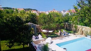 Localité en général. Vue du Vieux Fort et de la vieille ville de la terrasse du premier étage