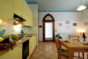 Living room and kitchenette