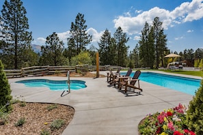 Outdoor Heated Pool & Hot Tub