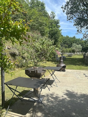 Terrace next to the house