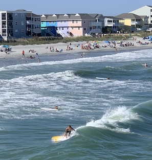 Surfs up, view from the pier