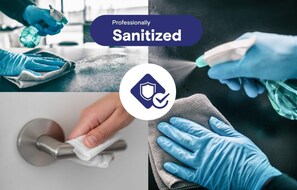 To guarantee everyone's safety, we strictly follow cleaning and sanitizing protocols.