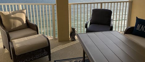 Amazing ocean views from the oversized balcony