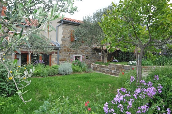 Area that directly surrounds the property. Garden