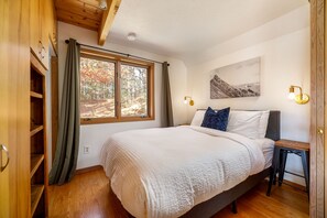 "Neither bedroom gets very much distance to the living room --- the master bedroom is an open loft above it, and the second bedroom has a sliding door onto the living room"
-Ken, March 2022