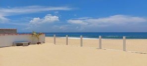 Beautifully expansive views of the beach looking south.