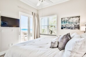 Gulf view from the master bedroom