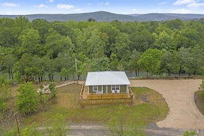 Aerial photo of the cabin