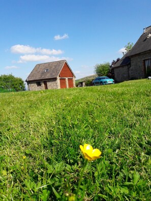 External view of the building. The Barn Annexe from the lawn