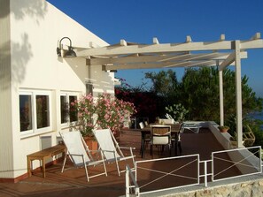 External view of the building. OUR TERRACE