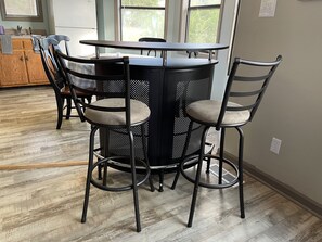 Mini bar with stools