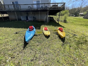 Use of kayaks included in rental!