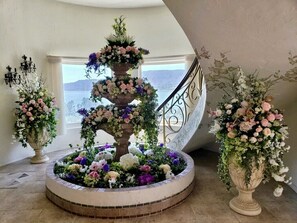 Gorgeous entry way, a perfect backdrop for bridal parties