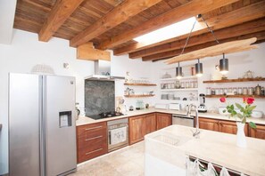 Large Kitchen With American Freezer