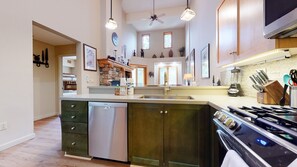 Room, Indoors, Kitchen Island, Kitchen, Furniture
