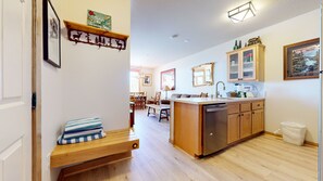 Indoors, Floor, Flooring, Hardwood, Lamp