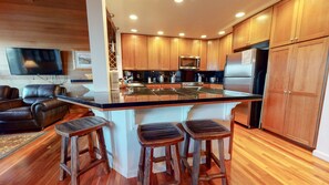 Furniture, Hardwood, Room, Indoors, Kitchen Island