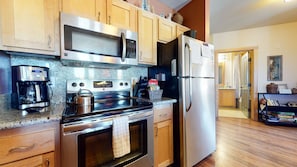 Refrigerator, Room, Indoors, Microwave, Oven