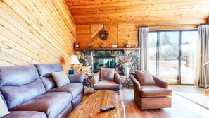 Indoors, Hardwood, Stained Wood, Couch, Furniture