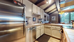 Room, Indoors, Kitchen, Flooring, Furniture