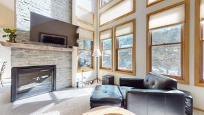 Fireplace, Indoors, Living Room, Furniture, Hearth