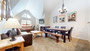 Furniture, Table, Indoors, Living Room, Dining Room