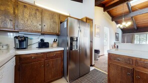 Refrigerator, Indoors, Furniture, Room, Flooring