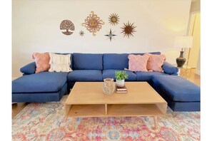 This home offers a great floorplan with open, sunny living room upon entering. 