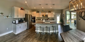 Large gourmet kitchen