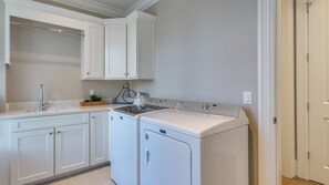 In-unit laundry room