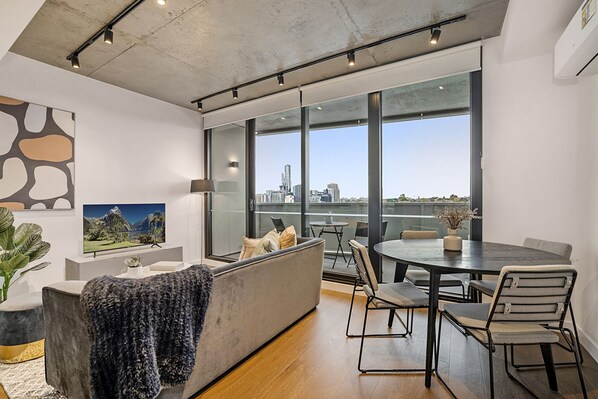 Living Room and Dining Area