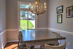 spacious dining room