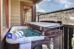 Enjoy the Views from the Private Hot Tub