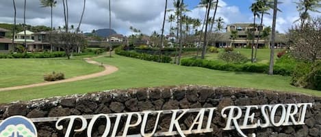 Poipu Kai Resort and the Greenbelt Walkway is located just above Poipu Beach! 