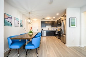 Dining Table and Open Kitchen